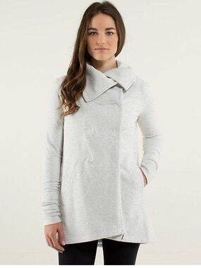 Lululemon Gratitude Wrap Heathered White Size 2